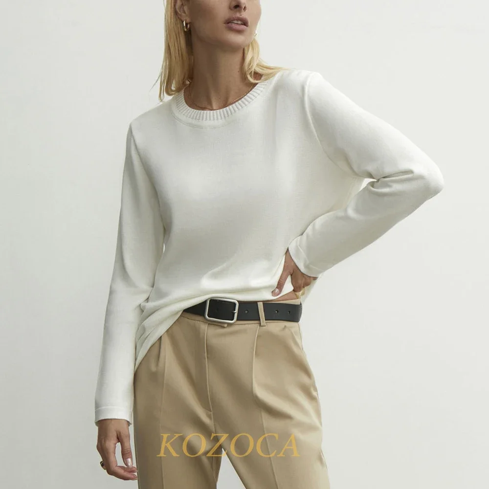 Top Trends: Kozoca Sweater Women New Autumn Winter Regular Fit Pullover Casual Thick Female Jumper Warm Soft Solid Round Neck Fashion Tops Shoppable Styles