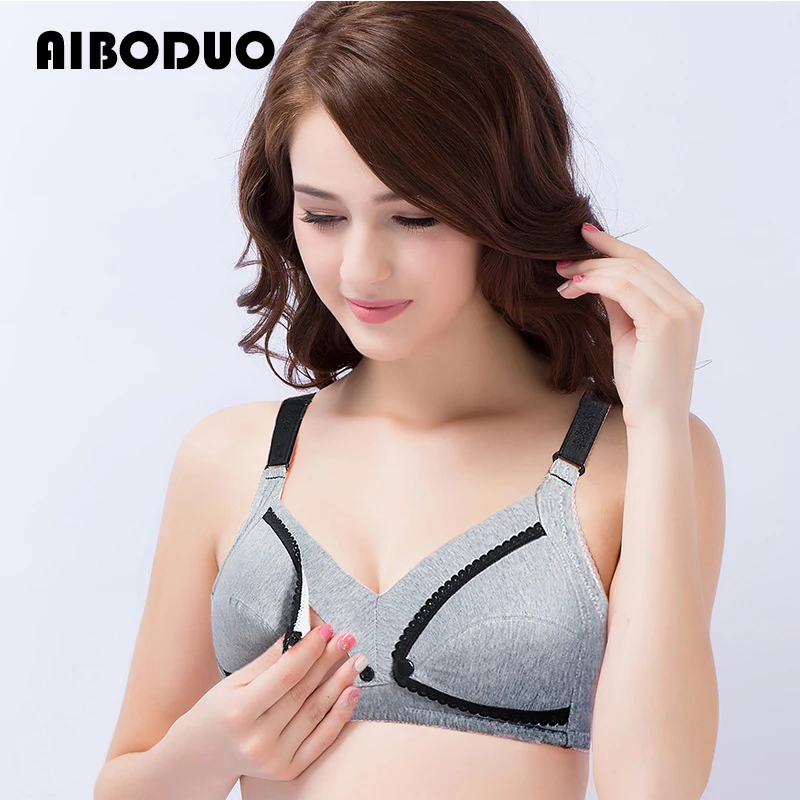 Top Trends: Breastfeeding Bra Underwear Thin Front Buckle Pregnant Women Nursing Underwear Without Steel Ring Sagging Full Cup Thin Shoppable Styles