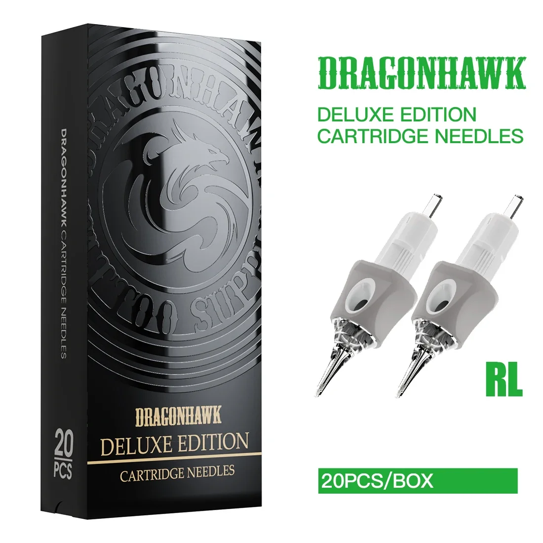 Top Trends: Dragonhawk Glide Extra Smooth Disposable 20pcs / box Sterile Tattoo Cartridges Needles For Rotary Tattoo Machine Supplies Shoppable Styles