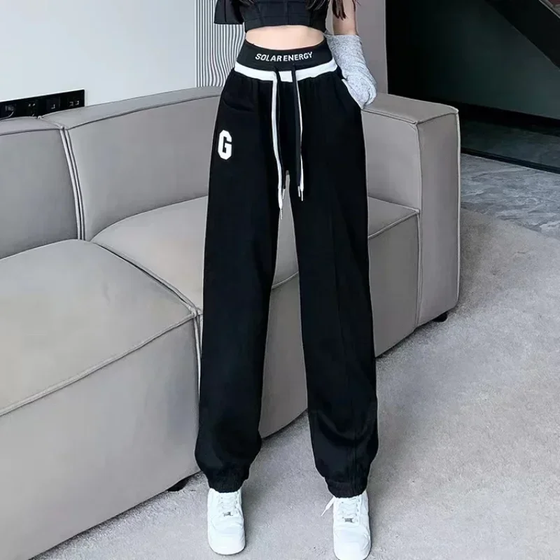 Top Trends: Spring And Autumn Women&#039;s Casual Pants Elastic Waist Sweatpants Loose Harem Pants Fashion Sports Pants Shoppable Styles