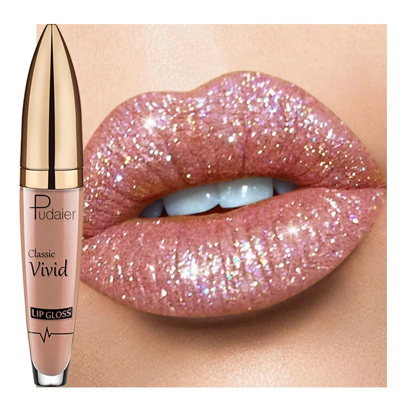 Top Trends: Waterproof Diamond Shimmer Glitter Lip Gloss 18 Colors Matte Flip Glitter Liquid Lipstick Shiny Pearly Plumper Lipgloss Makeup Shoppable Styles