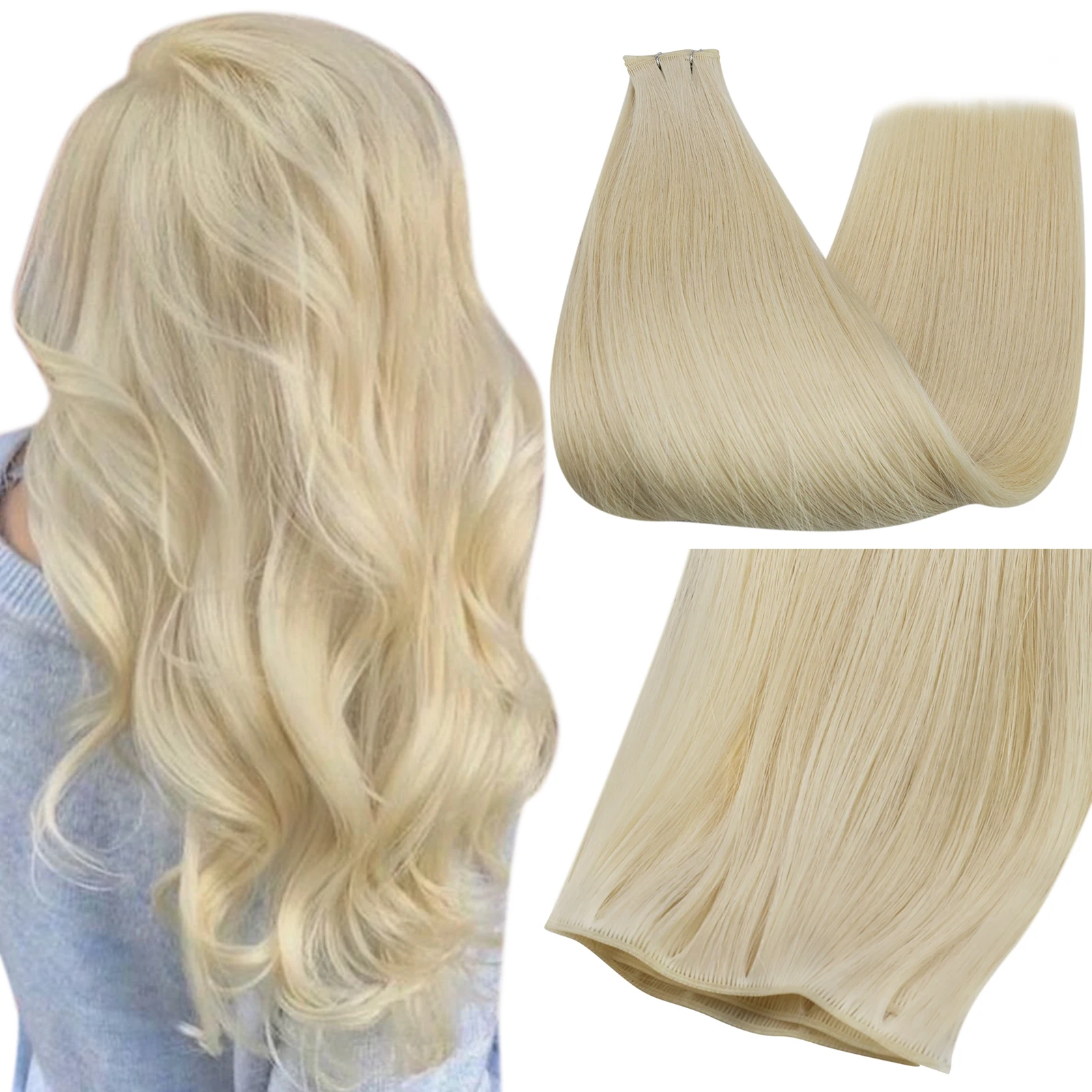 Top Trends: NEW Ugeat Human Hair Weft Virgin Human Hair Extensions Genius Weft Human Hair Extensinos Salon Quality Last 12 Months Shoppable Styles