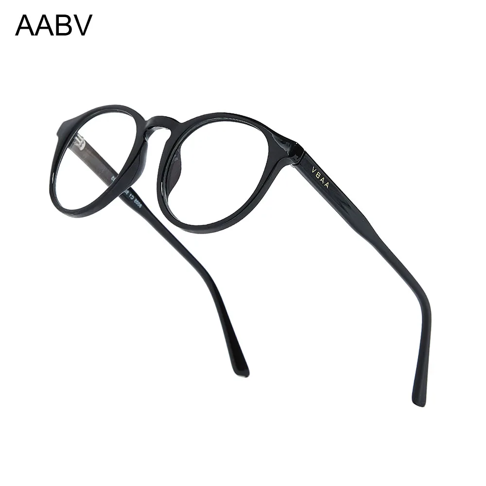 Top Trends: AABV Computer Blue Light Glasses Women Men Round Fake Transparent Optical Lenses Clear Eyeglasses 8005 Shoppable Styles