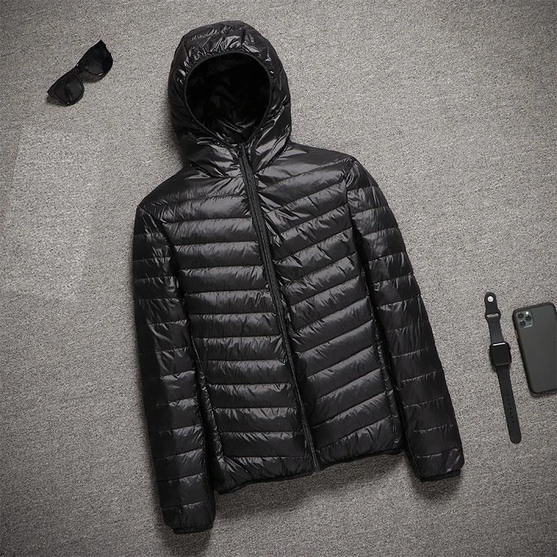 Top Trends: 2023 New Hooded Ultralight Quilted Coat For Warm Winter Down Coats Light Puffer Lightweight Down Jackets Men&#039;s Jackets Spring Shoppable Styles