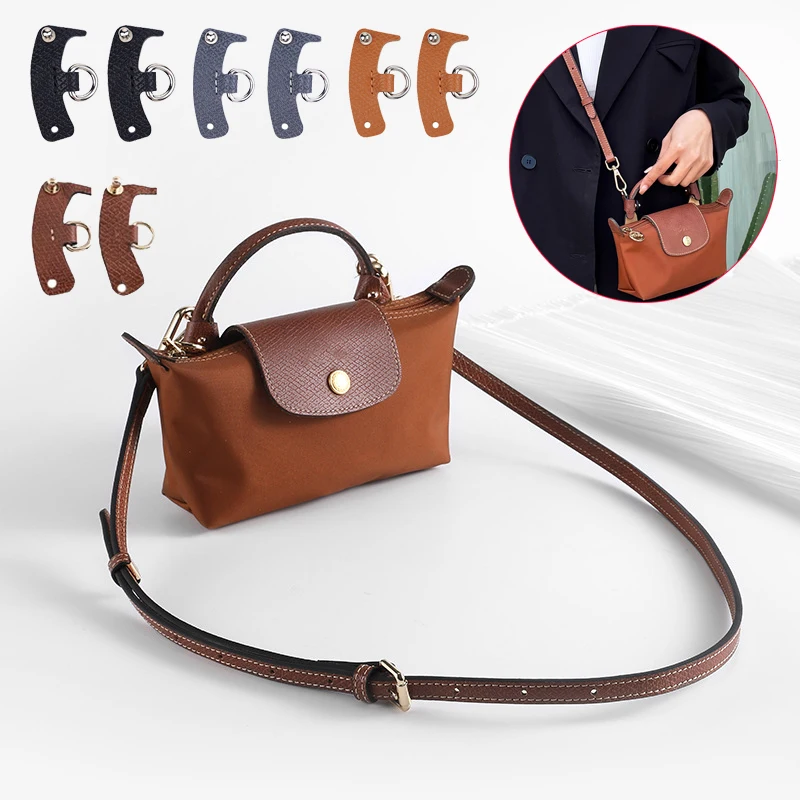 Top Trends: Genuine Leather Bag Straps Punch-free Shoulder Strap Crossbody Conversion Buckle Bag Transformation Accessories For Longchamp Shoppable Styles