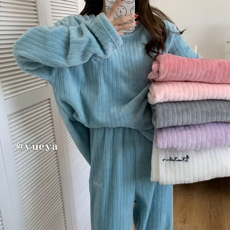 Top Trends: 2023 Women&#039;s Pajamas Coral Warm Home Clothes Sweet Cute Pajamas Fashion Large Home Clothes For Women In Autumn And Winter Shoppable Styles