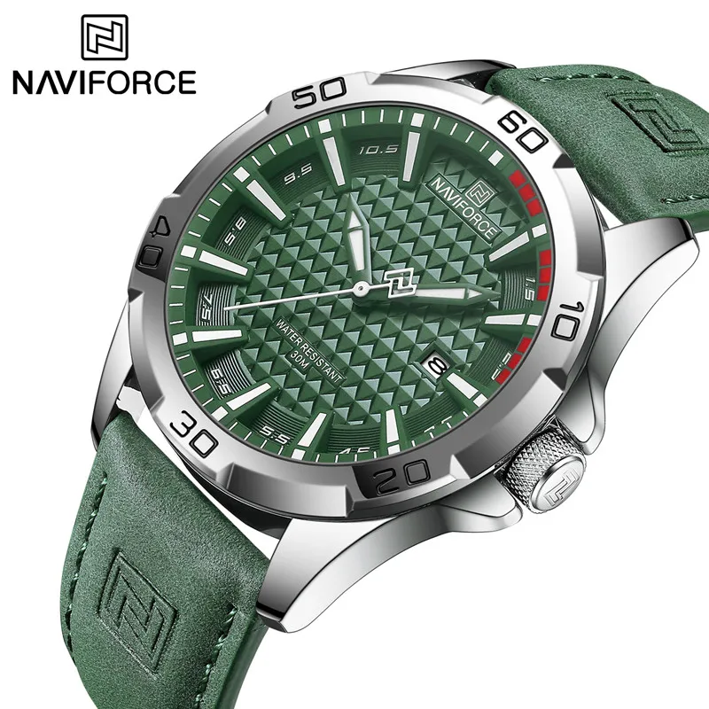 Top Trends: NAVIFORCE Fashion Men Watch Sport Quartz Leather Strap Business Sport Male Wristwatches Luminous Clock Relogio Masculino 2023 Shoppable Styles