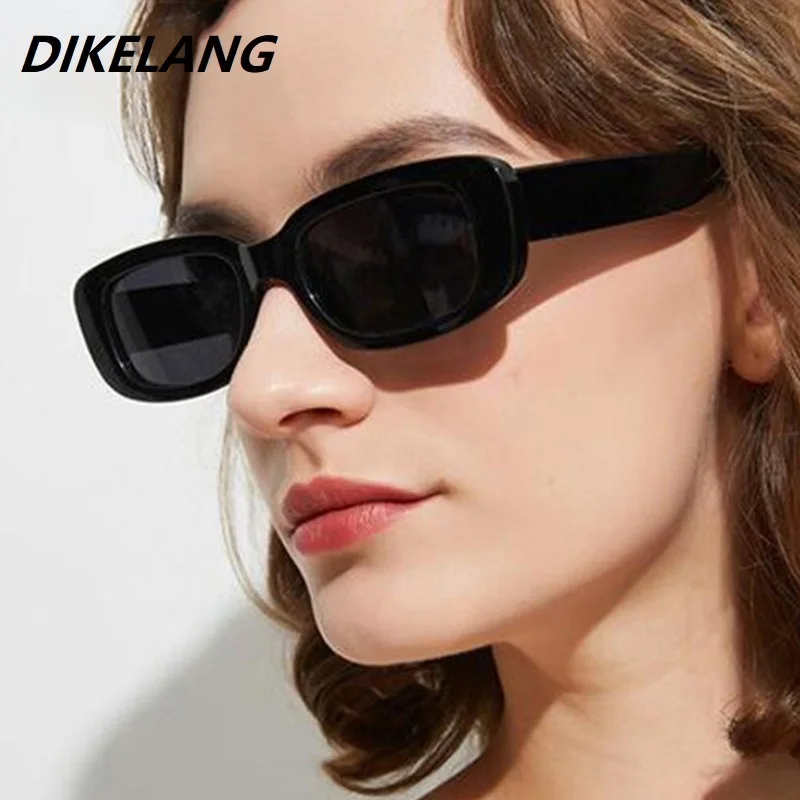 Top Trends: Fashion Women's Small Rectangle Sunglasses Women Oval Vintage Brand Design Square Sun Glasses Female Eyewear Anti-glare UV400 Shoppable Styles