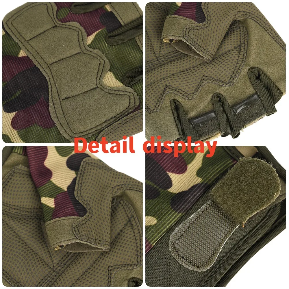 Top Trends: Military Army Shooting Fingerless Gloves Half Finger Men Tactical Gloves Anti-Slip Outdoor Sports Bicycle Gloves Riding Gloves Shoppable Styles - Image 5