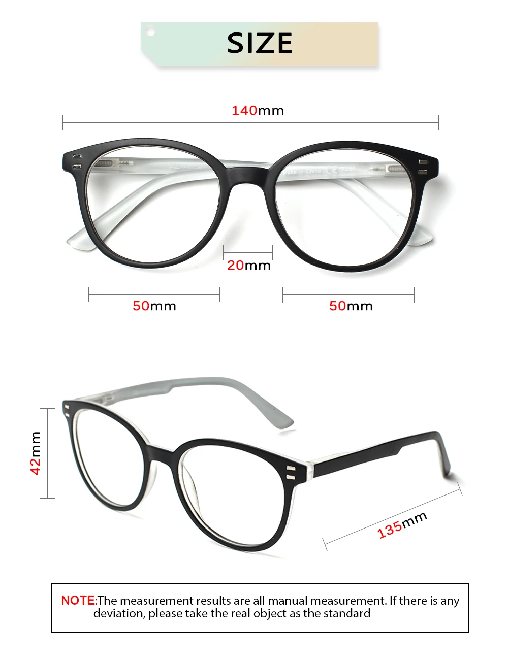 Top Trends: Henotin Prescription Reading Glasses Men Women High Quality Durable Spring Hinge Eyewear Retro Round Frame 0~600 Shoppable Styles - Image 2