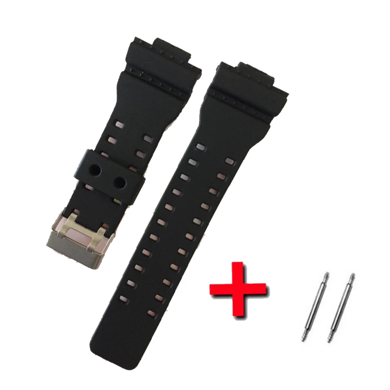 Top Trends: 16mm Silicone Rubber Watch Band Strap Fit For Casio G Shock Replacement Black Waterproof Watchbands Accessories GD-100 G-8900 Shoppable Styles - Image 4