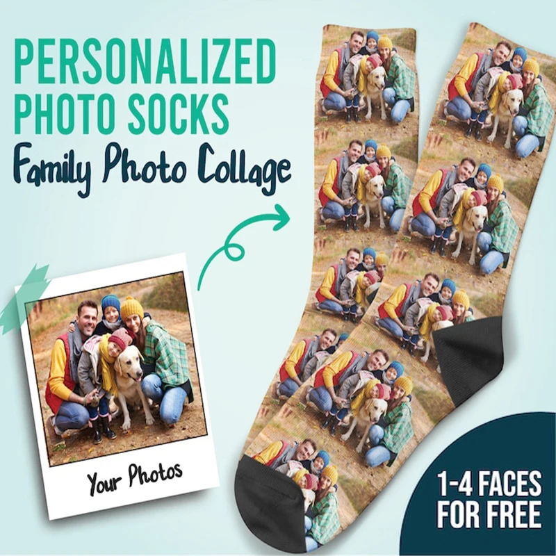 Top Trends: Custom Print Your Photo Personalized Socks Fashion Funny Cotton DIY Design Birthday Valentine's Novelty Sock Girlfriend Gift Shoppable Styles