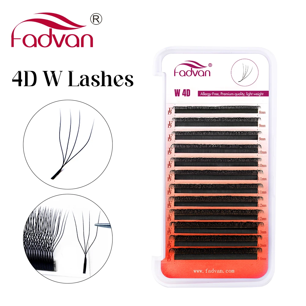 Top Trends: Fadvan 4D W Shape Eyelash Extension 4D Premade Volume Fans W Style False Eyelashes Natural Makeup Tools Shoppable Styles