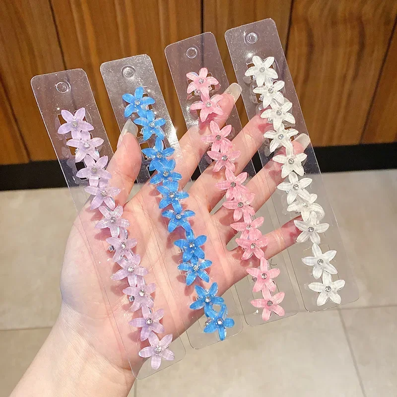 Top Trends: Children's Braided Hair Clip, Small Flower Hair Buckle, Cute Girl Headwear, Mini Side Bangs, Hair Claw Accessories Shoppable Styles - Image 2