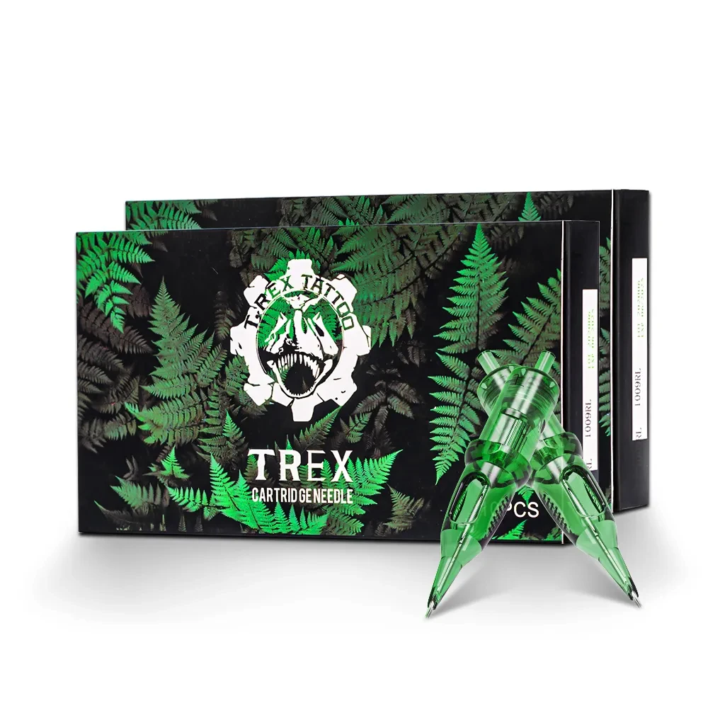 Top Trends: T-REX Tattoo Cartridge Needles 20pcs 14RL 3RL 13RM 5RM Disposable Sterilized Safety Tattoo Needle For Cartridge Machines Grips Shoppable Styles