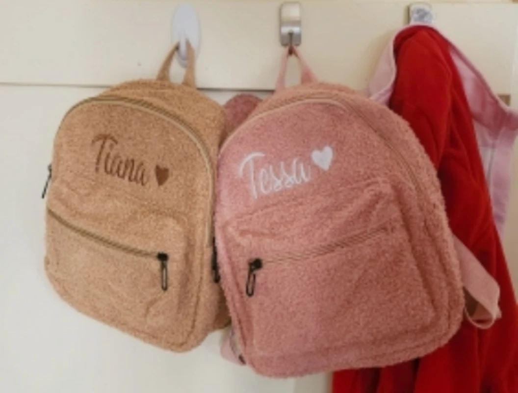 Top Trends: Personalised Embroidery Bear Backpack Embroidered Portable Children Travel Shopping Rucksack Women&#039;s Cute Bear Shoulder Backpack Shoppable Styles