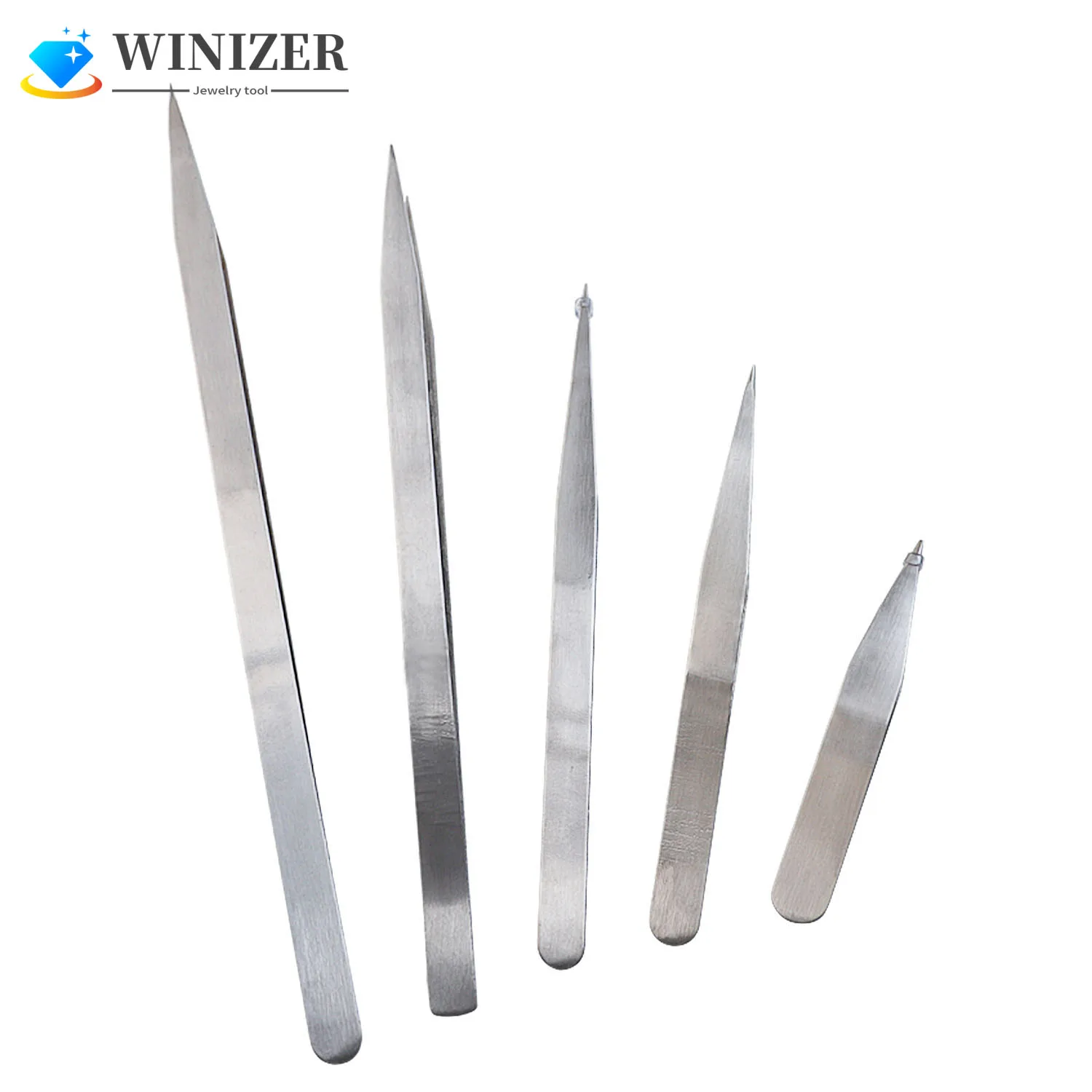 Top Trends: 1Pcs High Precision Tweezers Non-Serrated Jewelry Tweezer Stainless Steel Tweezer For Sewing Beading And Diy Craft Tweezers Shoppable Styles