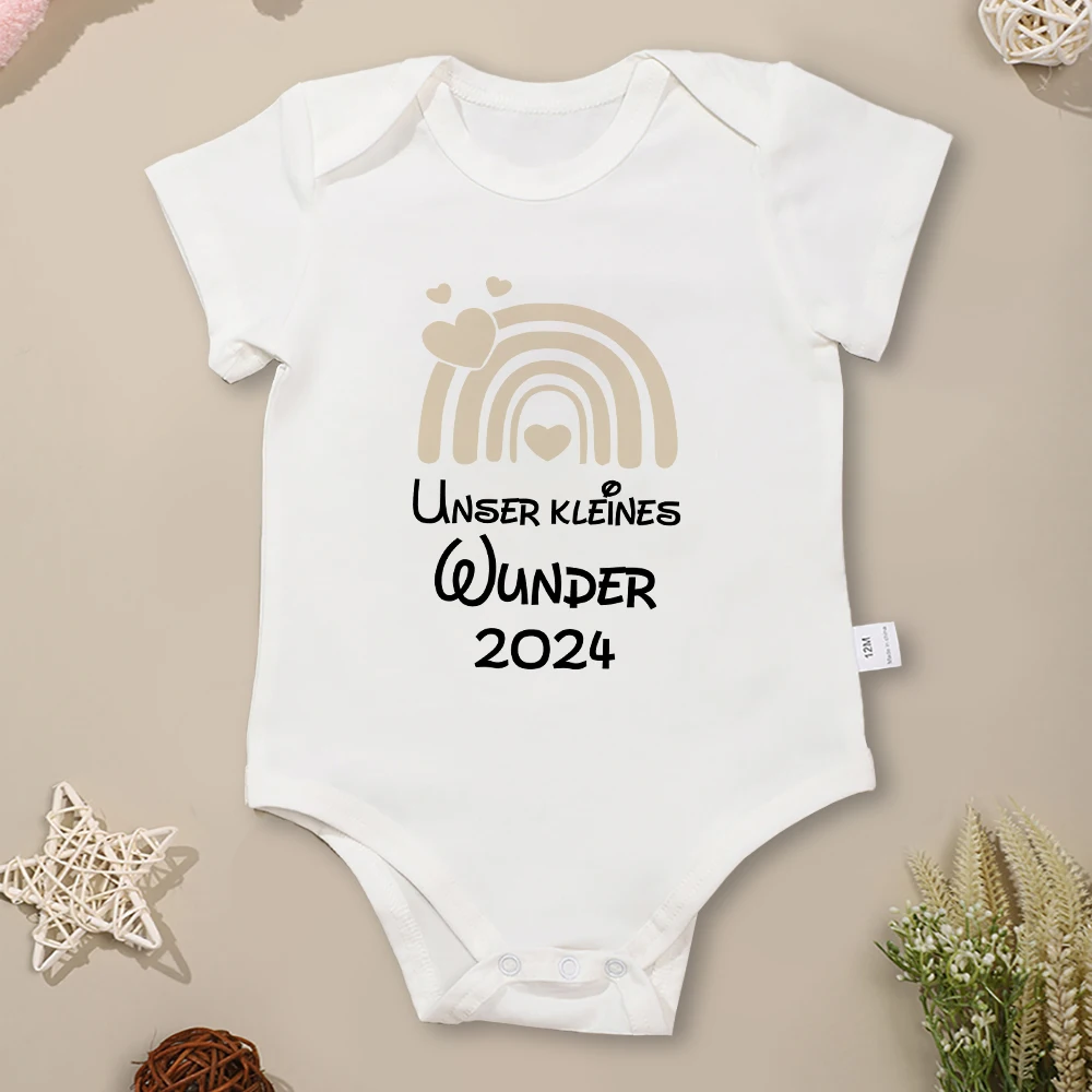 Top Trends: Baby 2024 Newborn Clothes Pregnancy Announcement Fashion Cute Boys Girls Onesies Cotton Cozy Romper Short Sleeve Ropa De Bebe Shoppable Styles - Image 2