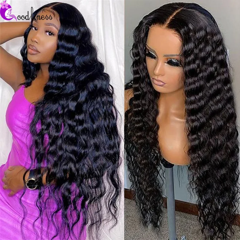 Top Trends: Loose Deep Wave Wig 13x6 HD Lace Frontal Wig For Women 5x5 HD Lace Front Human Hair Wigs Brazilian PrePlucked Deep Wave Wig 180% Shoppable Styles