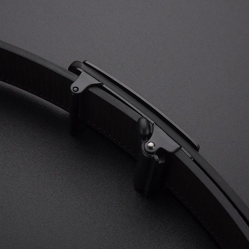 Top Trends: Men Leather Belt Metal Automatic Buckle Belt Smooth Synthetic Leather High Quality Business Strap Men Belt For Jeans Shoppable Styles - Image 3