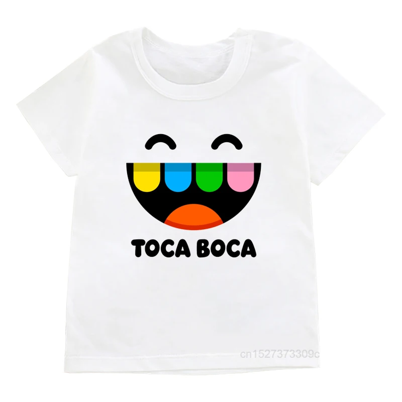 Top Trends: Girls / Boys Game Toca Boca And Gacha Life World Cartoon Graphic Printed T-shirt Kids Comfy Versatile Summer Short Sleeved Clothes Shoppable Styles