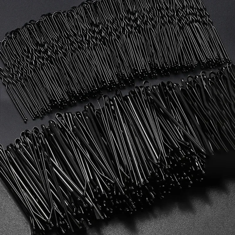 Top Trends: 4 / 6cm Black Hair Clips Bobby Pins Simple Metal BB Hairpins Barrettes Fashion Invisible Waved Hairgrips Bridal Fixed Headwear Shoppable Styles - Image 2