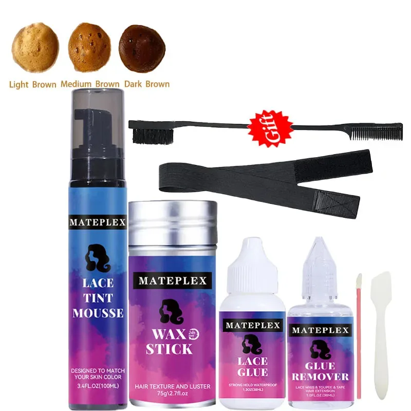 Top Trends: Glue For Lace Front Wigs Invisible Wig Adhesive Waterproof Lace Tint Mousse + Lace Glue Remover + Hair Wax Stick Non Greasy Shoppable Styles