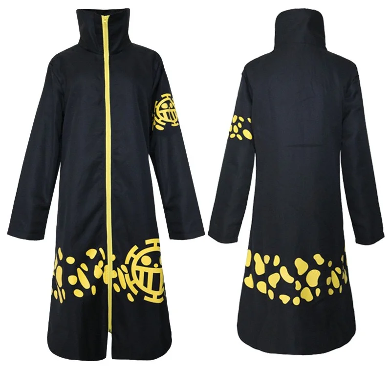 Top Trends: Anime Trafalgar Law Two Years Later Cape Cosplay Clothing, Black Exquisite Pattern, Practical, Easy To Wear, Multiple Sizes Shoppable Styles