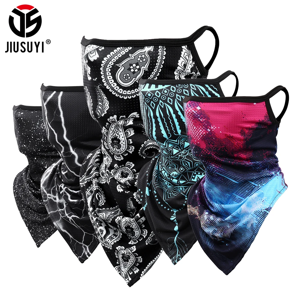 Top Trends: 3D Headband Paisley Neck Gaiter Tube Scarves Hanging Ear Cover Scarf Breathable Windproof Face Mask Guard Bandana Men Women Shoppable Styles