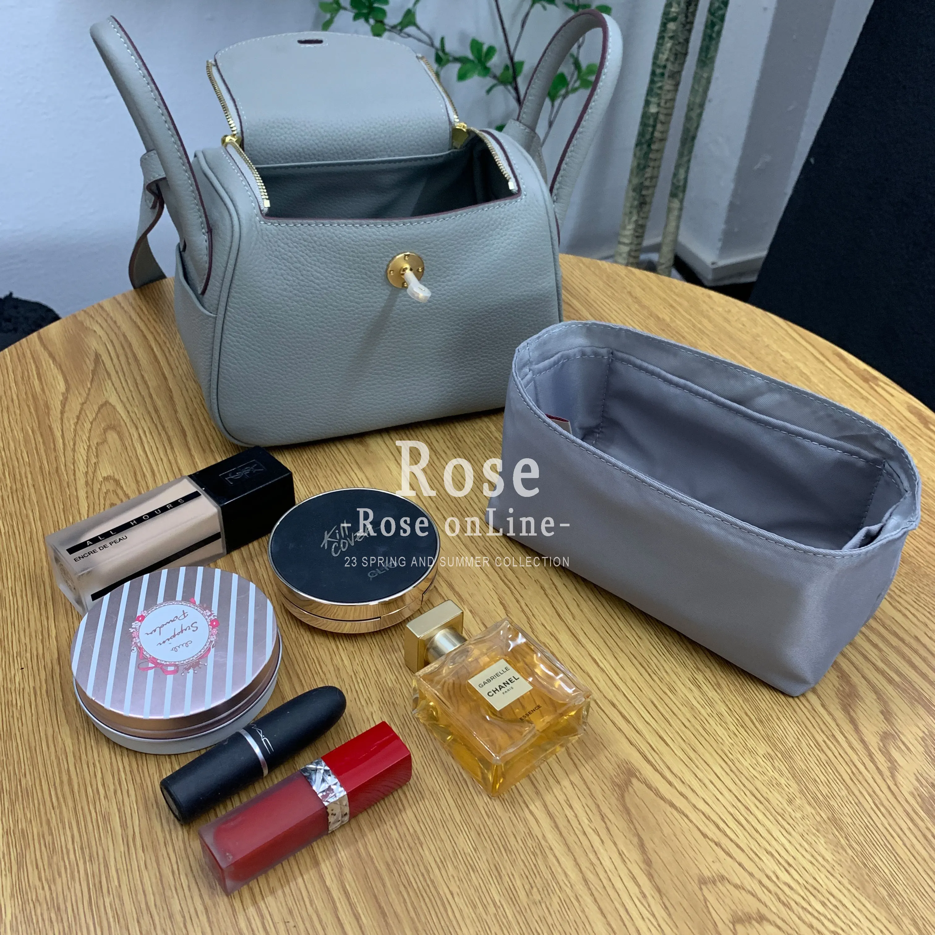 Top Trends: Nylon Insert Organizer Bag For Lindy Handbag Mini 26 30 34Makeup Women&#039;s Tote Travel Inner Portable Cosmetic Storage Bags, Custom Shoppable Styles