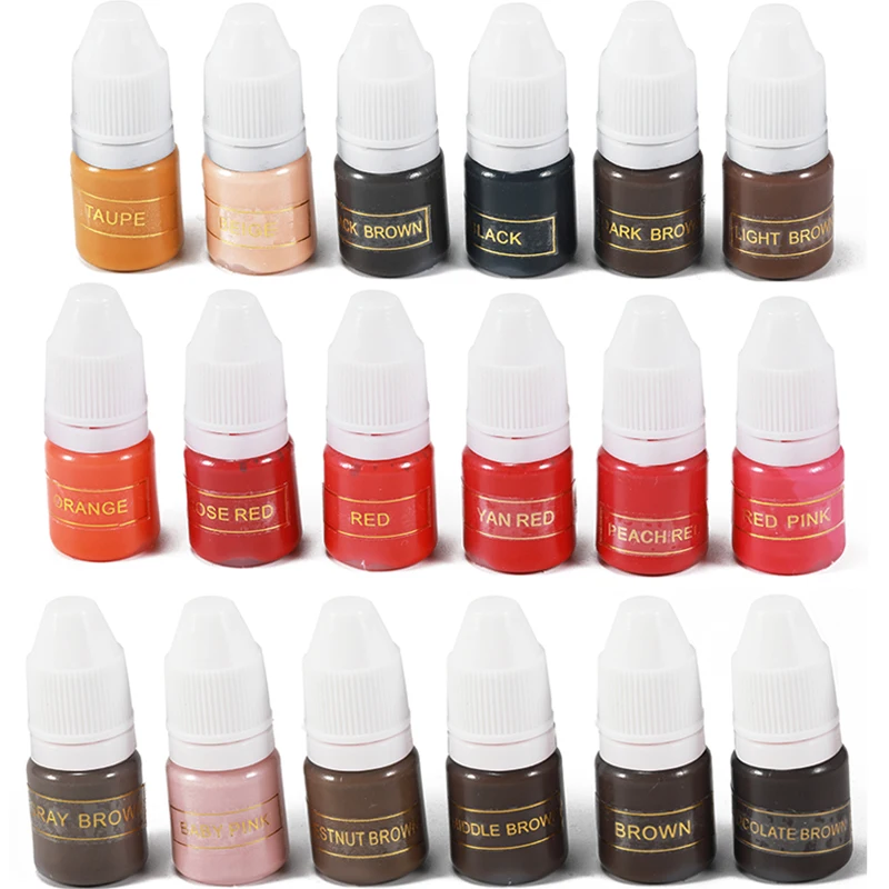 Top Trends: 2ml Tattoo Pigment Ink Professional Microblading Pigment For Permanent Makeup Eyebrow Lips Body Supplies Pigment Tattoo Color Shoppable Styles