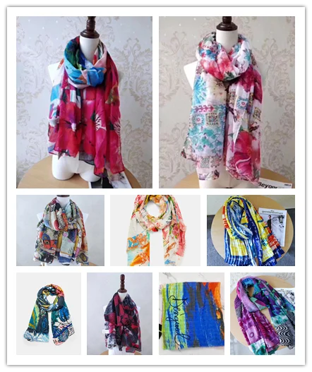 Top Trends: Foreign Trade Spain New Printed Tide Brand Colorful Beach Shawl Scarf Scarf Dual Use Shoppable Styles