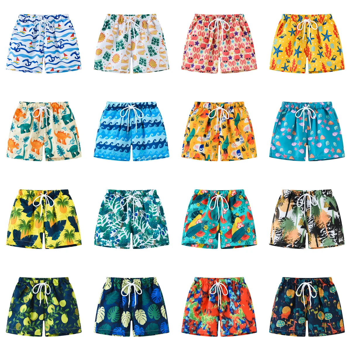 Top Trends: 2023 Summer Baby Boys Swimming Trunks For 2-8Years Kids Beach Shorts Cartoon Pattern Swimsuit Shorts Baby Bathing Suit Swimwear Shoppable Styles