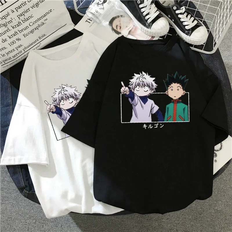 Top Trends: New Women T-shirt Killua And Gon Printed Oversized T-shirt Short Sleeve Japanese Anime Hunter X Hunter T Shirt Tee Shirt Clothes Shoppable Styles