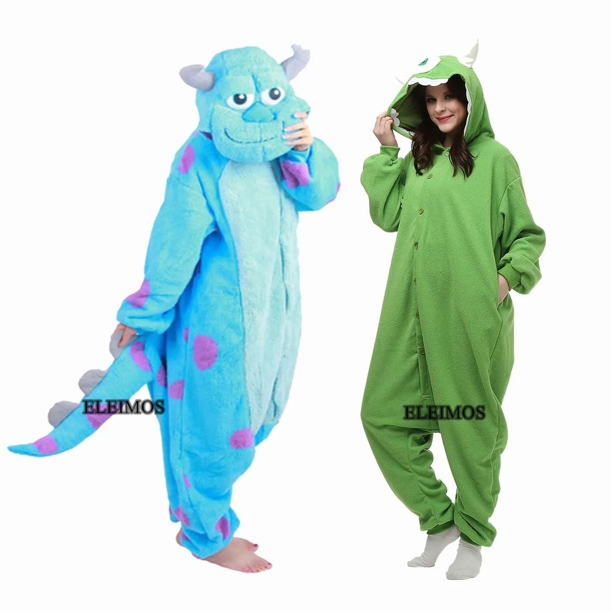 Top Trends: ELEIMOS Monsters Kigurumi Onesie Pajamas For Women Men Adult Animal Halloween Pyjamas Cartoon Homewear Cosplay Costume XXL 3XL Shoppable Styles