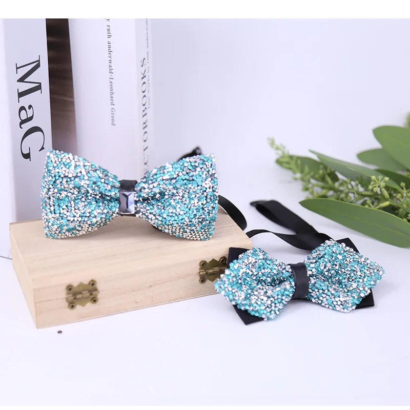 Top Trends: 1Pc Men Luxury Glitter Bow Tie Bowtie Butterfly Knot Crystal Rhinestone Collar Tie Cool Wedding Formal Party Bow Tie Shoppable Styles - Image 5