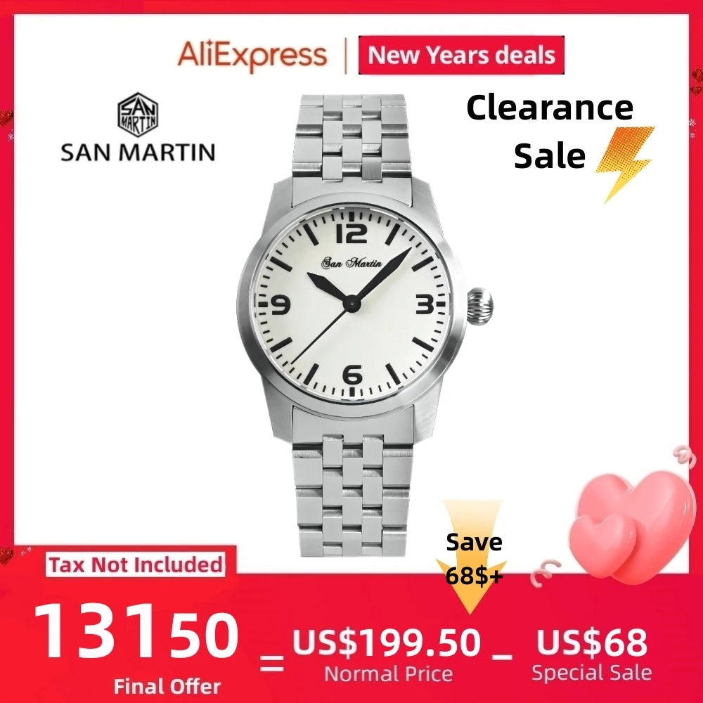 Top Trends: San Martin 38mm YN55 Mechanical Automatic Timepiece Waterproof Pilot Watches Wristwatch Luminous Niche Montre 10Bar SN0022 Shoppable Styles