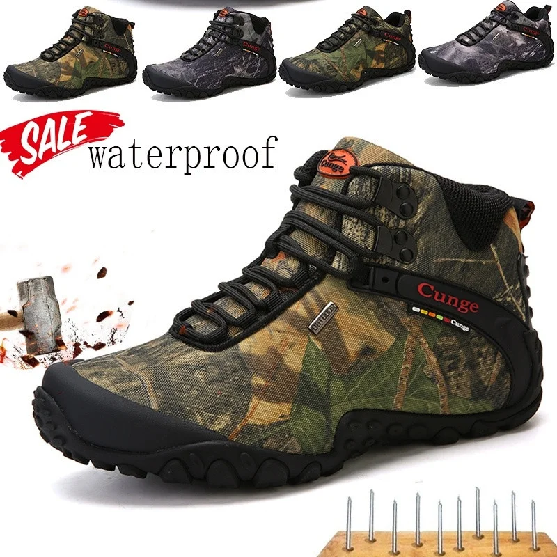 Top Trends: Winter Camouflage Men's Military Boots Waterproof Outdoor Safty Shoes Men Tactical Sneakers Hiking Boots Botas Taticas Militares Shoppable Styles