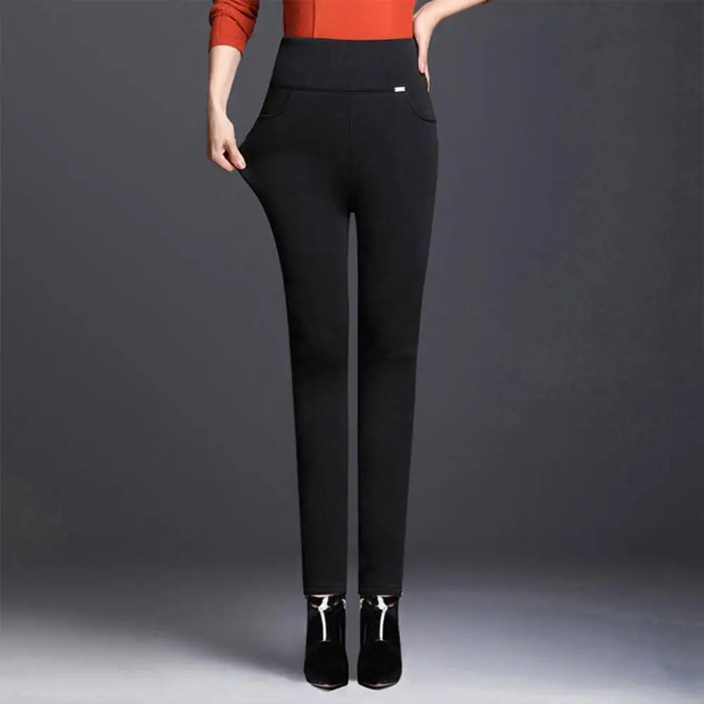 Top Trends: Women Pencil Pants OL High Waist Elegance Korean Style Solid Skinny Slim Office Stretch Lady Trousers Lady Female Pant Leggings Shoppable Styles