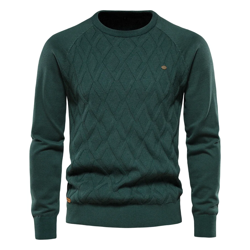 Top Trends: Casual Basic Men Sweaters Solid Color O-neck Long Sleeve Knitted Male Pullover Winter Fashion New Warm Sweaters For Men Shoppable Styles