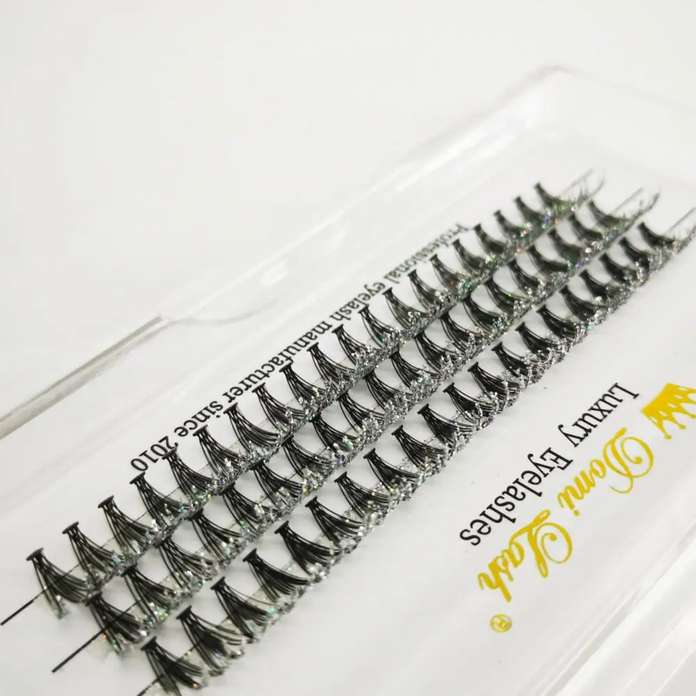 Top Trends: Veteran Tech New Design 20D 60 Bundle Glitter Cluster Eyelash Extension With Shining Powder For Makeup Lashes Extension Supplier Shoppable Styles - Image 6