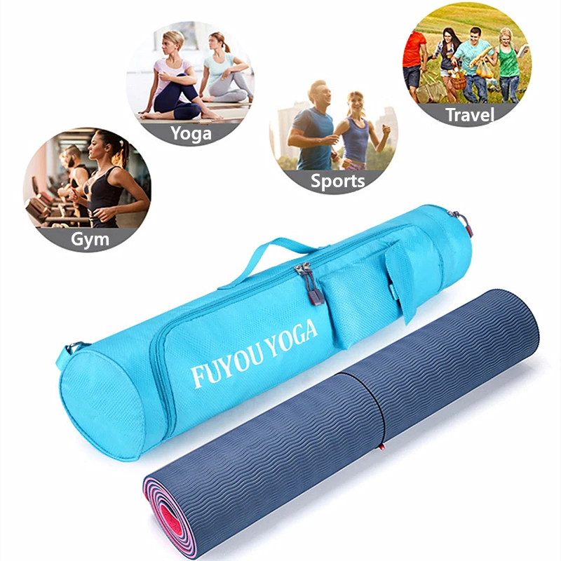 Top Trends: Fashion Yoga Mat Carry Bag Waterproof Yoga Sport Bags Gym Fitness Pilates Bag Shoulder Strap Carrier Backpack Shoppable Styles