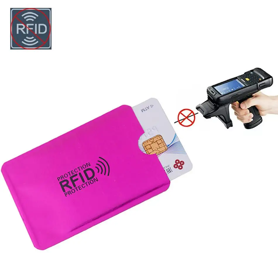 Top Trends: Anti Rfid Wallet Bank Card Holder Id Bank Card Case Protection Metal Credit Card Holder Shoppable Styles - Image 4