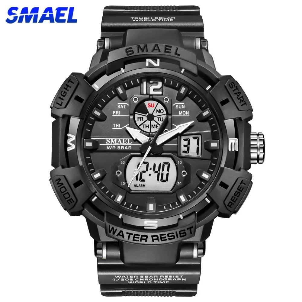 Top Trends: SAMEL Top Luxury Brand Military Men's Watches Waterproof Sports Wristwatch LED Quartz Clock Male Watch 8045 Relogio Masculino Shoppable Styles