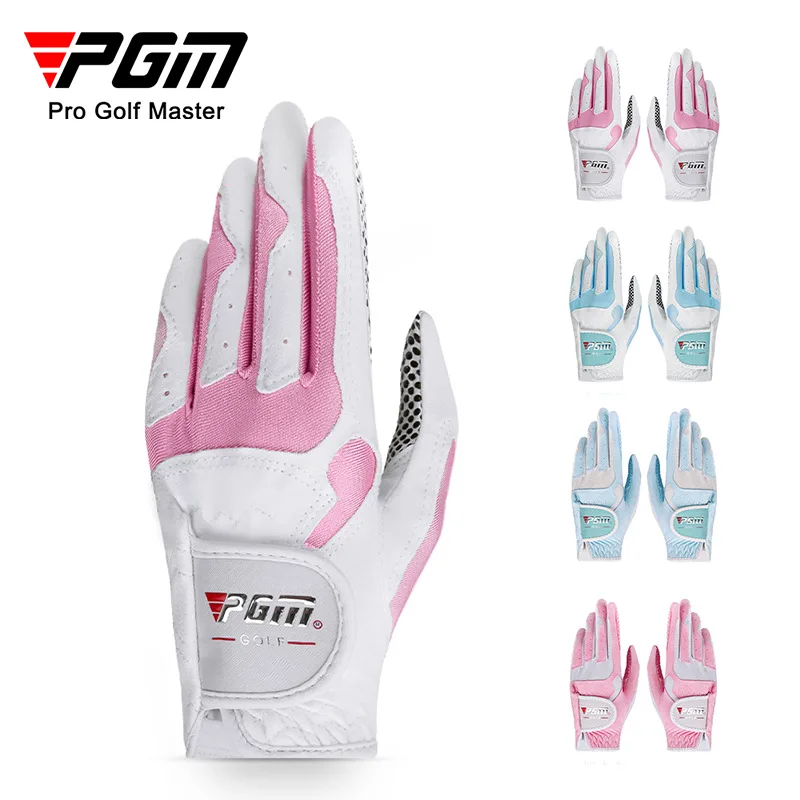 Top Trends: PGM Golf Gloves Women&#039;s Sport Gloves Left Hand &amp; Right Hand High Quality Nanometer Cloth Golf Breathable Palm Protection Shoppable Styles