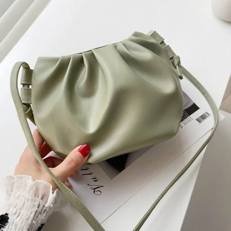 Top Trends: Women's Premium Shoulder Bag 2024 New Fashion Niche Design Messenger Bag Female Wild Western Style Female Bag Mini Cloud Bag Shoppable Styles