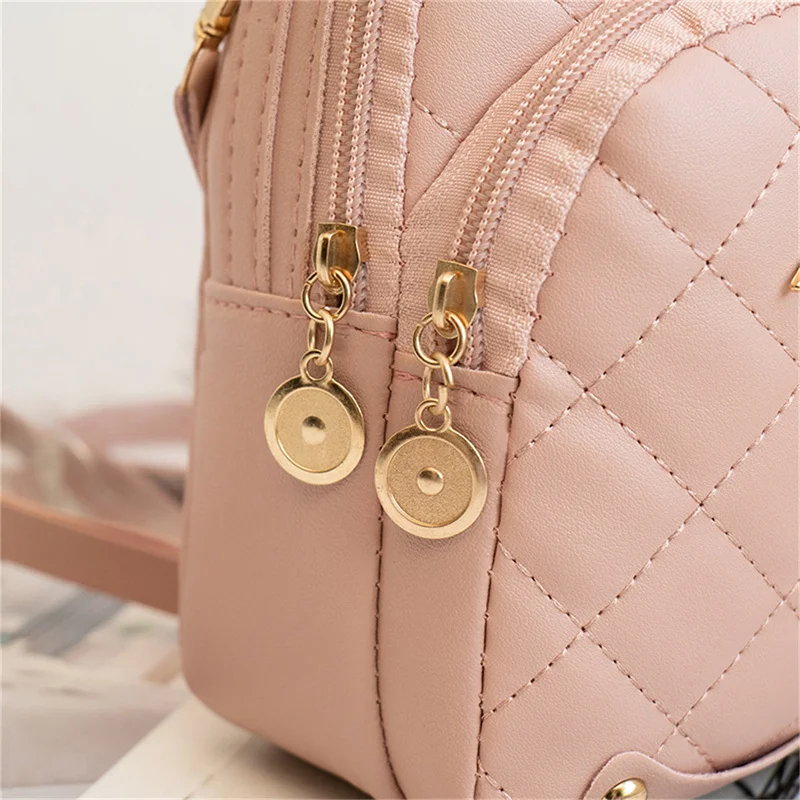 Top Trends: PU Leather Shoulder Mini Small Backpack Multi-Function Ladies Phone Pouch Pack Ladies School Backpack Bags For Women Mochilas Shoppable Styles - Image 3