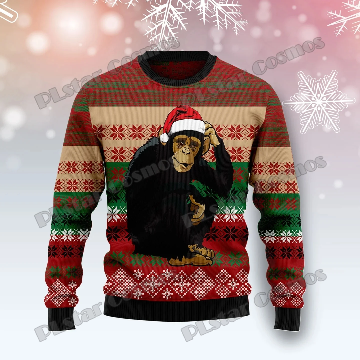 Top Trends: PLstar Cosmos Chimpanzee Christmas 3D Printed Fashion Men&#039;s Ugly Christmas Sweater Winter Unisex Casual Knitwear Pullover MYY33 Shoppable Styles