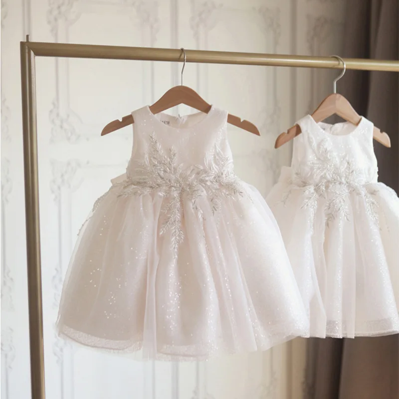 Top Trends: Infant White Lace 1st 2nt Birthday Dress Baby Girls Princess Cake Dresses Toddler Wedding Baptism Ball Gown Children Clothes Shoppable Styles