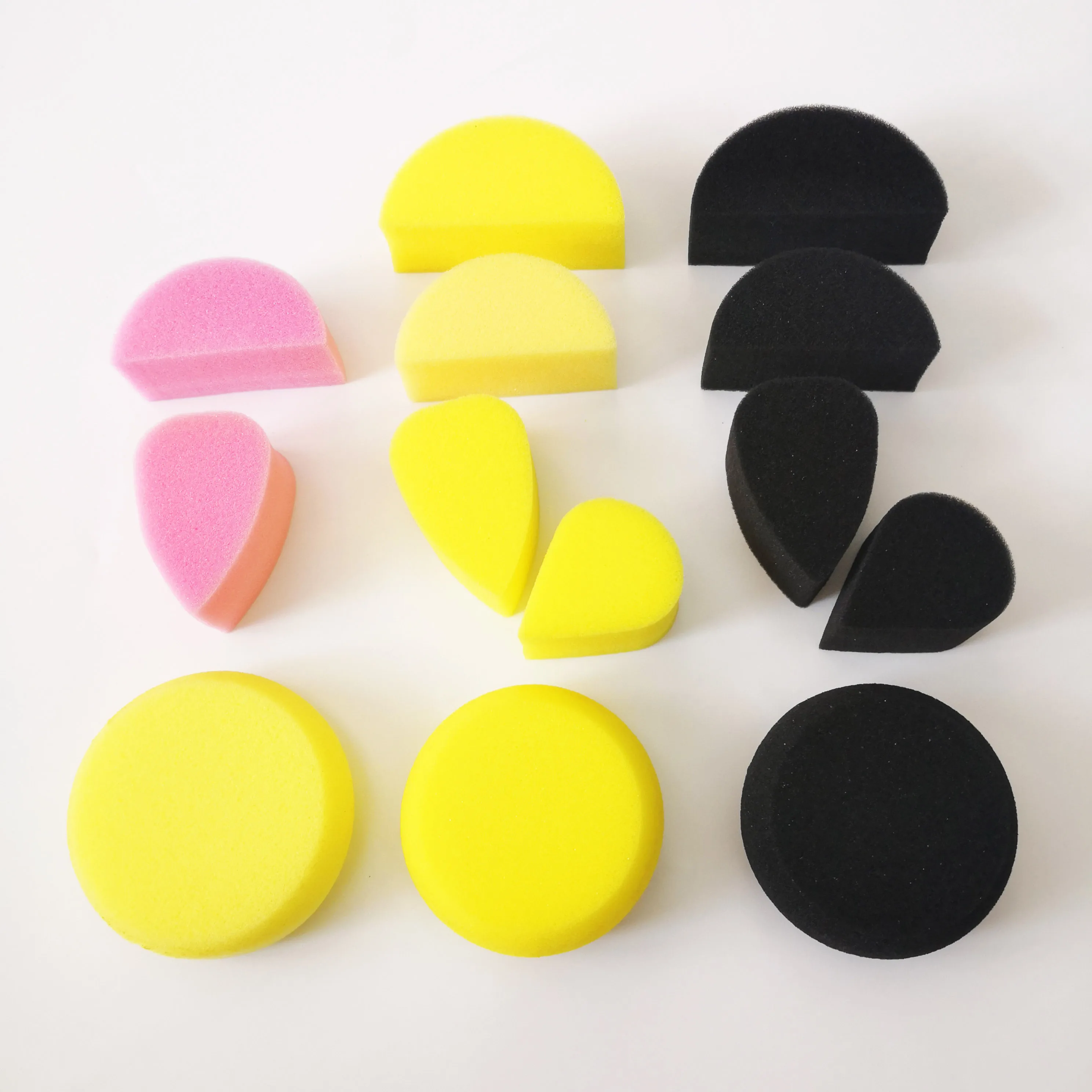 Top Trends: Wholesale Halloween Makeup Beauty Custom Shape Square Face Painting Black Yellow Facial Sponge Shoppable Styles